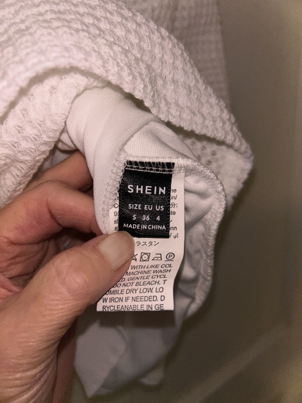 SHEIN White Sleeveless Knit Mini Dress - Picture 5 of 5